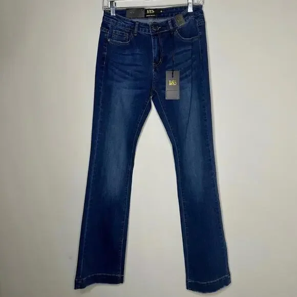 L&B size 6 Bootcut Jeans - dark wash non distressed denim - Picture 4 of 9